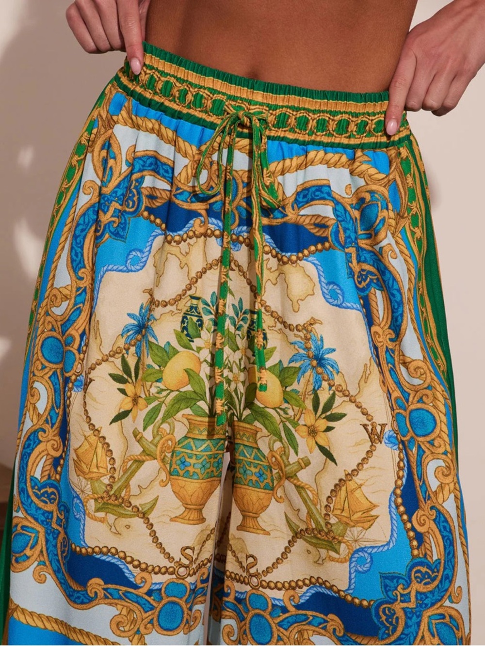 Coastal Dreamer Novelty Wide Leg Pants - Picture 5 of 11